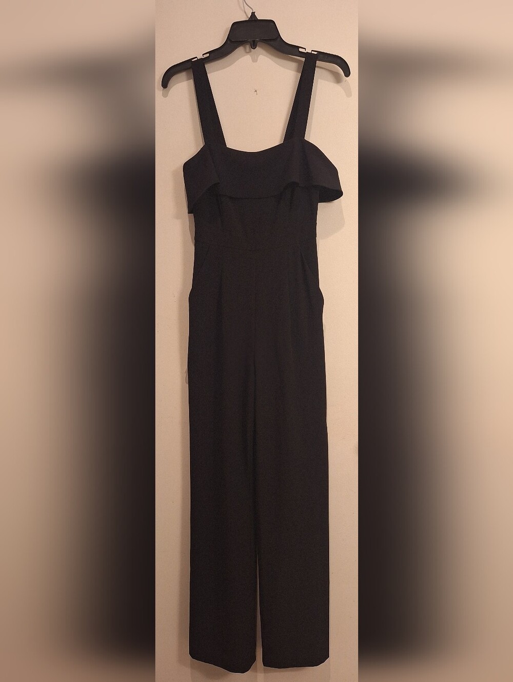 Antonio Melani Black Sleeveless Wide Leg Jumpsuit Women's Size 0